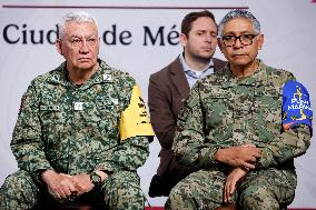 Mexican President Claudia Sheinbaum Holds Briefing Conference - Mexico