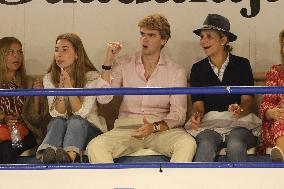 Elena de Borbon And Miguel Urdangarin Attend Asobal League - Guadalajara