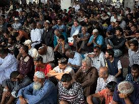 Gazans Pray Amid Destruction - Khan Yunis
