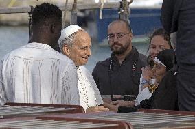 Pope Leo XIV Visits The Med 25 Bel Espoir Peace Training Ship - Italy