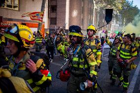 Demonstration of Forest Firefighters - Madrid