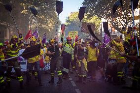 Demonstration of Forest Firefighters - Madrid