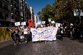 Fourth Positive March organized by Pride Positivo - Madrid
