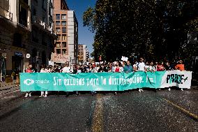 Fourth Positive March organized by Pride Positivo - Madrid