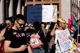 Fourth Positive March organized by Pride Positivo - Madrid