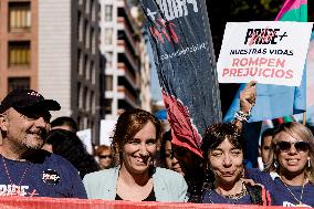 Fourth Positive March organized by Pride Positivo - Madrid