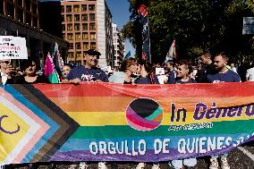 Fourth Positive March organized by Pride Positivo - Madrid