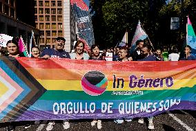 Fourth Positive March organized by Pride Positivo - Madrid