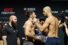 UFC Fight Night Weigh-In Event Ridder vs Allen - Vancouver