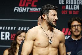 UFC Fight Night Weigh-In Event Ridder vs Allen - Vancouver