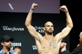 UFC Fight Night Weigh-In Event Ridder vs Allen - Vancouver