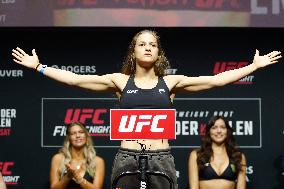 UFC Fight Night Weigh-In Event Ridder vs Allen - Vancouver