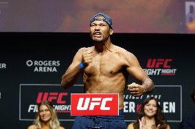 UFC Fight Night Weigh-In Event Ridder vs Allen - Vancouver