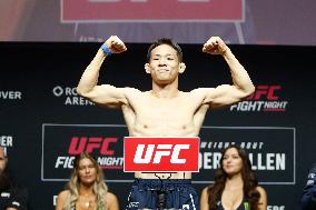 UFC Fight Night Weigh-In Event Ridder vs Allen - Vancouver