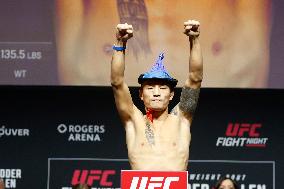 UFC Fight Night Weigh-In Event Ridder vs Allen - Vancouver