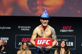 UFC Fight Night Weigh-In Event Ridder vs Allen - Vancouver