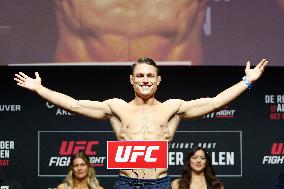 UFC Fight Night Weigh-In Event Ridder vs Allen - Vancouver