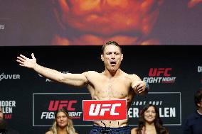 UFC Fight Night Weigh-In Event Ridder vs Allen - Vancouver