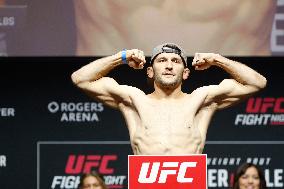 UFC Fight Night Weigh-In Event Ridder vs Allen - Vancouver