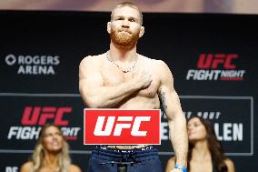 UFC Fight Night Weigh-In Event Ridder vs Allen - Vancouver