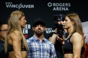 UFC Fight Night Weigh-In Event Ridder vs Allen - Vancouver
