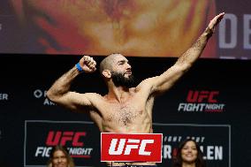 UFC Fight Night Weigh-In Event Ridder vs Allen - Vancouver