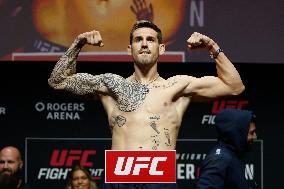 UFC Fight Night Weigh-In Event Ridder vs Allen - Vancouver