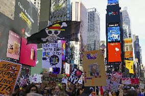Anti-Trump protest in New York
