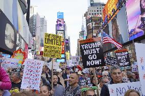 Anti-Trump protest in New York