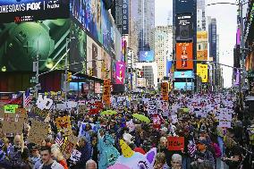 Anti-Trump protest in New York
