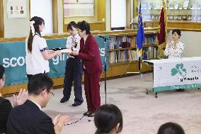 Princess Kako at girl scouts event