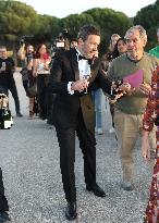 Antonio Banderas Toasts With The Press After The Wedding Of His Daughter - Spain