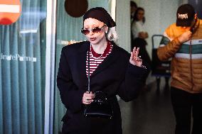 Lady Gaga and Boyfriend Arrive At Linate Airport - Milan