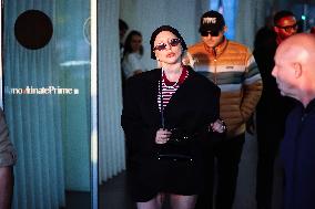 Lady Gaga and Boyfriend Arrive At Linate Airport - Milan