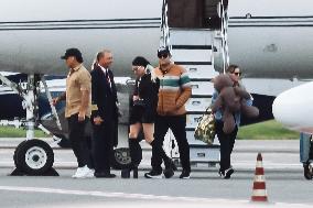 Lady Gaga and Boyfriend Arrive At Linate Airport - Milan