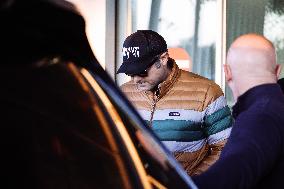 Lady Gaga and Boyfriend Arrive At Linate Airport - Milan