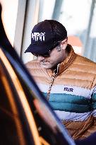 Lady Gaga and Boyfriend Arrive At Linate Airport - Milan