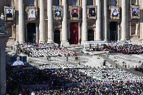 Pope Leo XIV Leads Mass For The Canonization Of 7 New Saints - Vatican