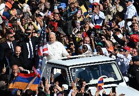 Pope Leo XIV Leads Mass For The Canonization Of 7 New Saints - Vatican