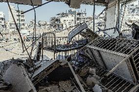 Gaza Hospitals In Ruins