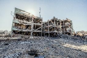 Gaza Hospitals In Ruins