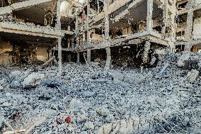 Gaza Hospitals In Ruins