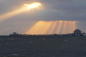 Light Waterfall Landscape
