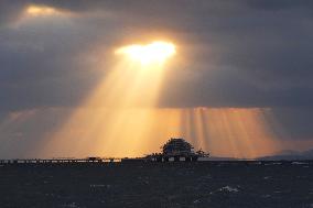 Light Waterfall Landscape