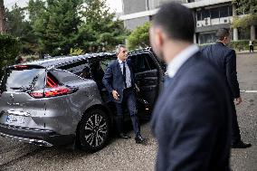 Gerald Darmanin Visits The Nanterre Court Near Paris