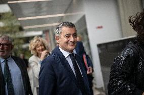 Gerald Darmanin Visits The Nanterre Court Near Paris