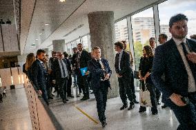 Gerald Darmanin Visits The Nanterre Court Near Paris