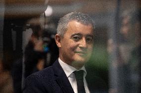 Gerald Darmanin Visits The Nanterre Court Near Paris