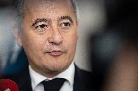 Gerald Darmanin Visits The Nanterre Court Near Paris