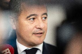 Gerald Darmanin Visits The Nanterre Court Near Paris